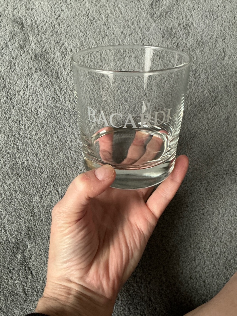 Vintage Bacardi glass